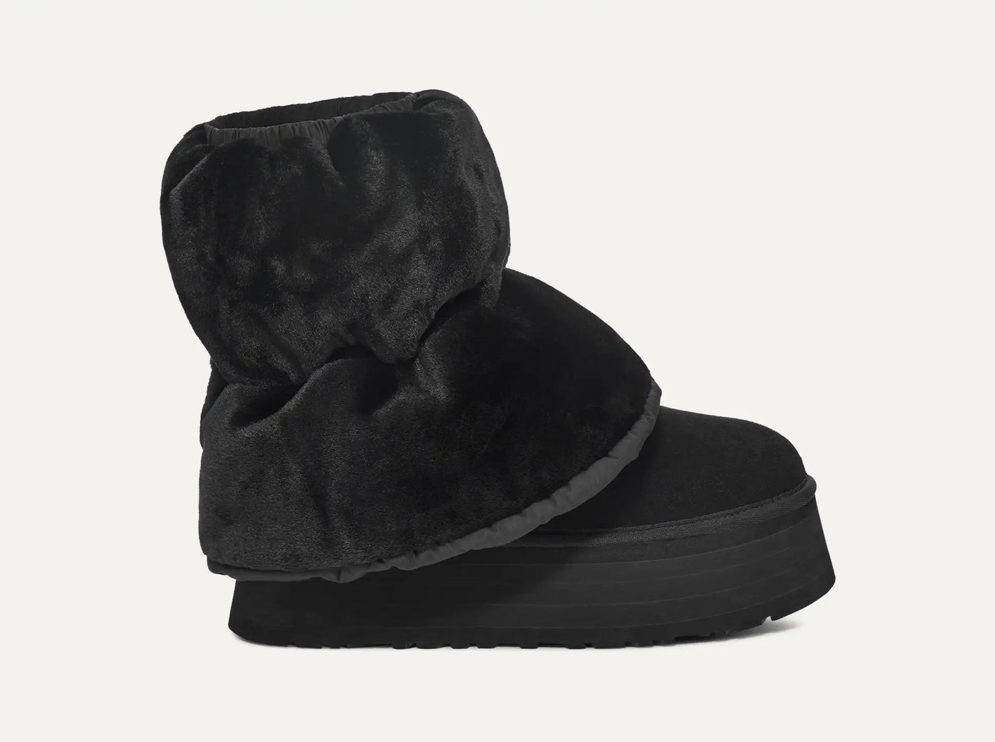 Mini Dipper matelassée black / black