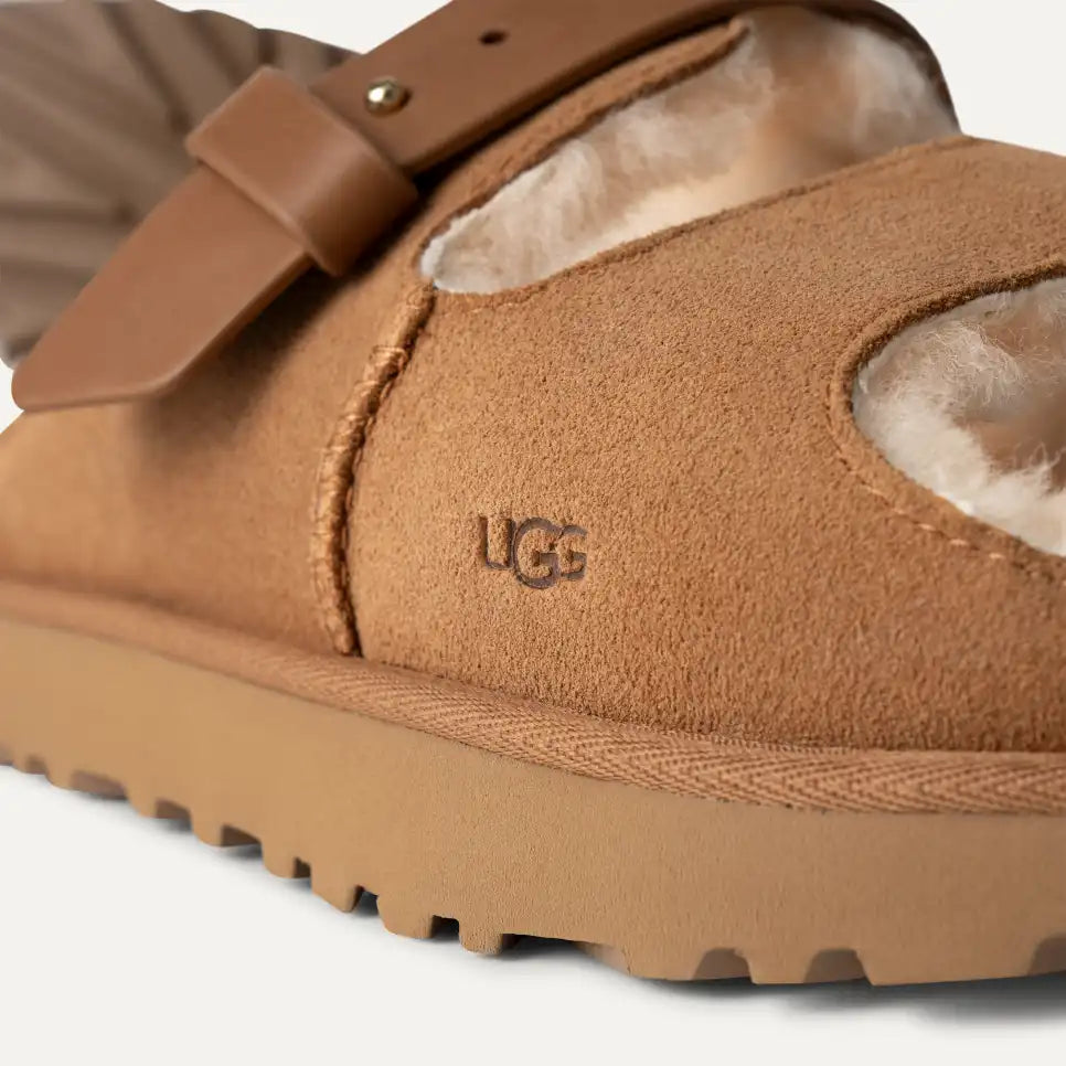 Mule Greenport à lanière chestnut